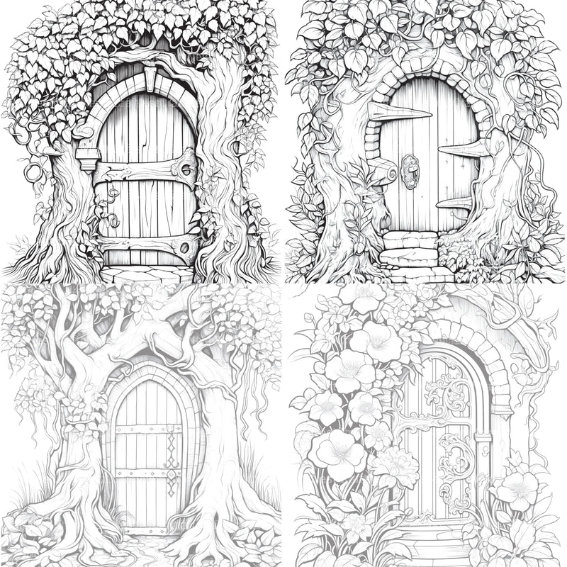 Blooming Door Coloring Book - CraftNest - Digital Crafting and Art