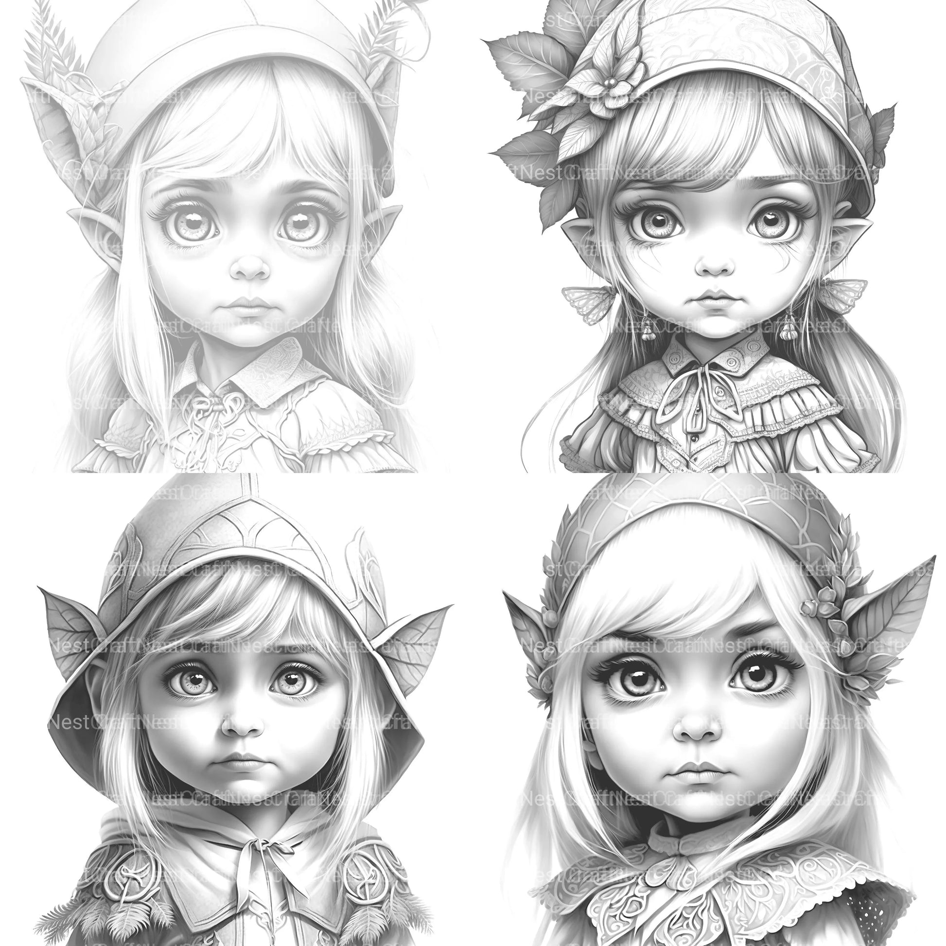 Gothic Girl Coloring Book - CraftNest - Digital Crafting and Art