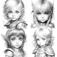 Princess Coloring Book 1 - CraftNest - Digital Crafting and Art