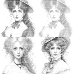 Viking Girl Coloring Book - CraftNest - Digital Crafting and Art