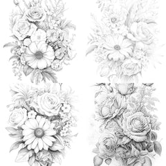 Flower Coloring Book 3 - CraftNest - Digital Crafting and Art