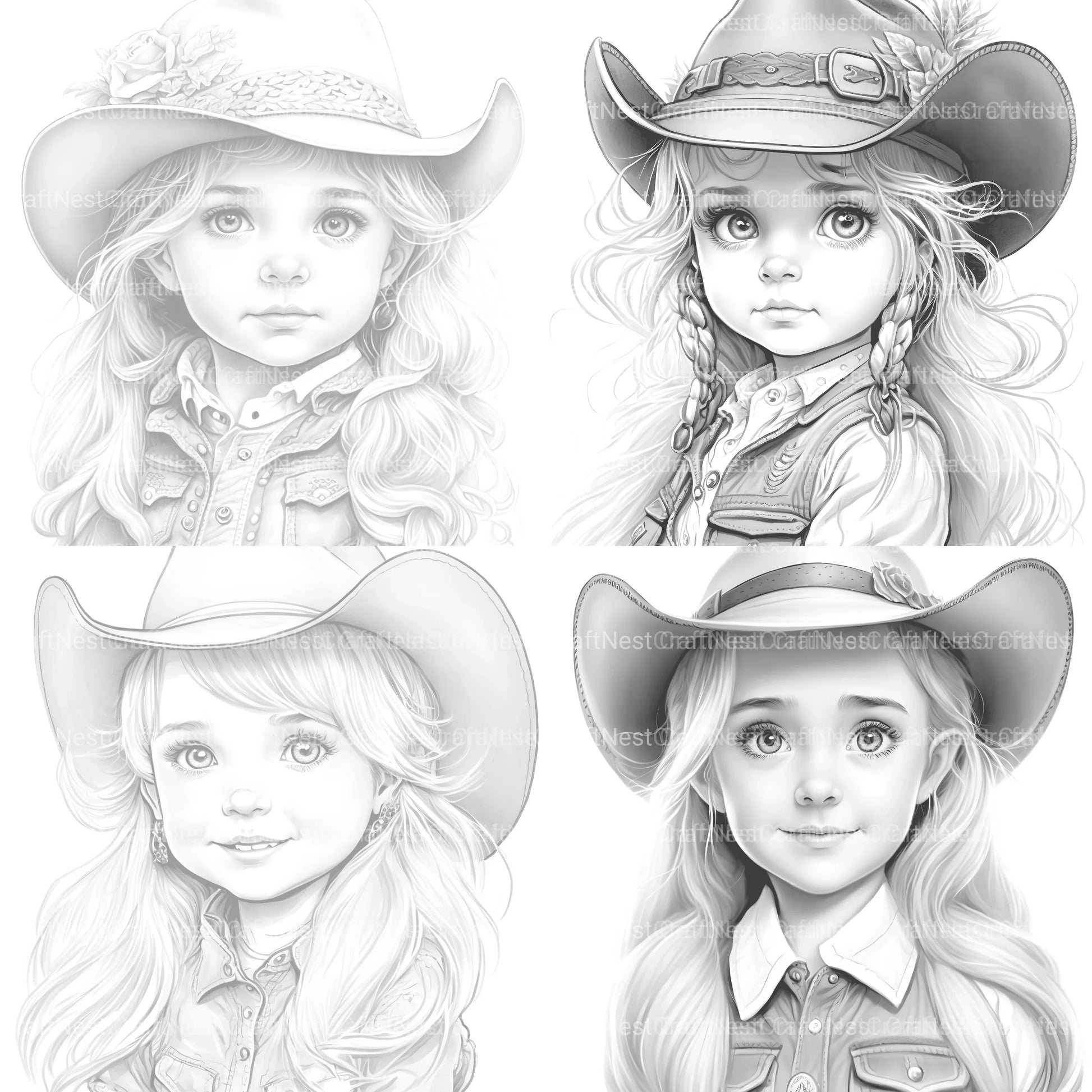 Flower Girl Coloring Book 2 - CraftNest - Digital Crafting and Art