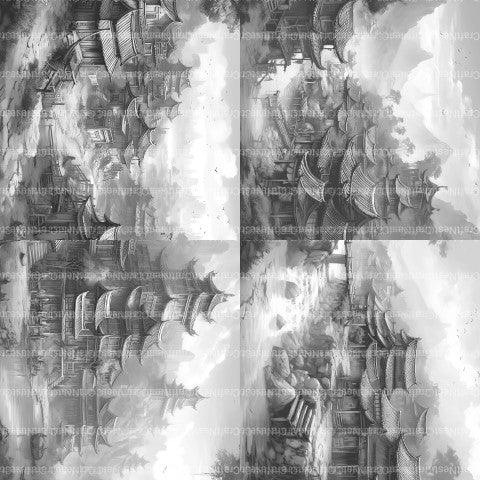 Old Chinese Village Coloring Book - CraftNest - Digital Crafting and Art