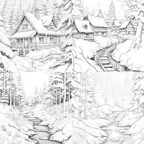 Winterland Coloring Book - CraftNest - Digital Crafting and Art