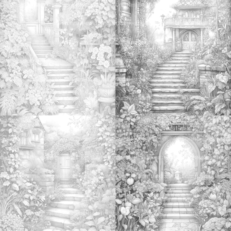 Secret Garden Coloring Book - CraftNest - Digital Crafting and Art