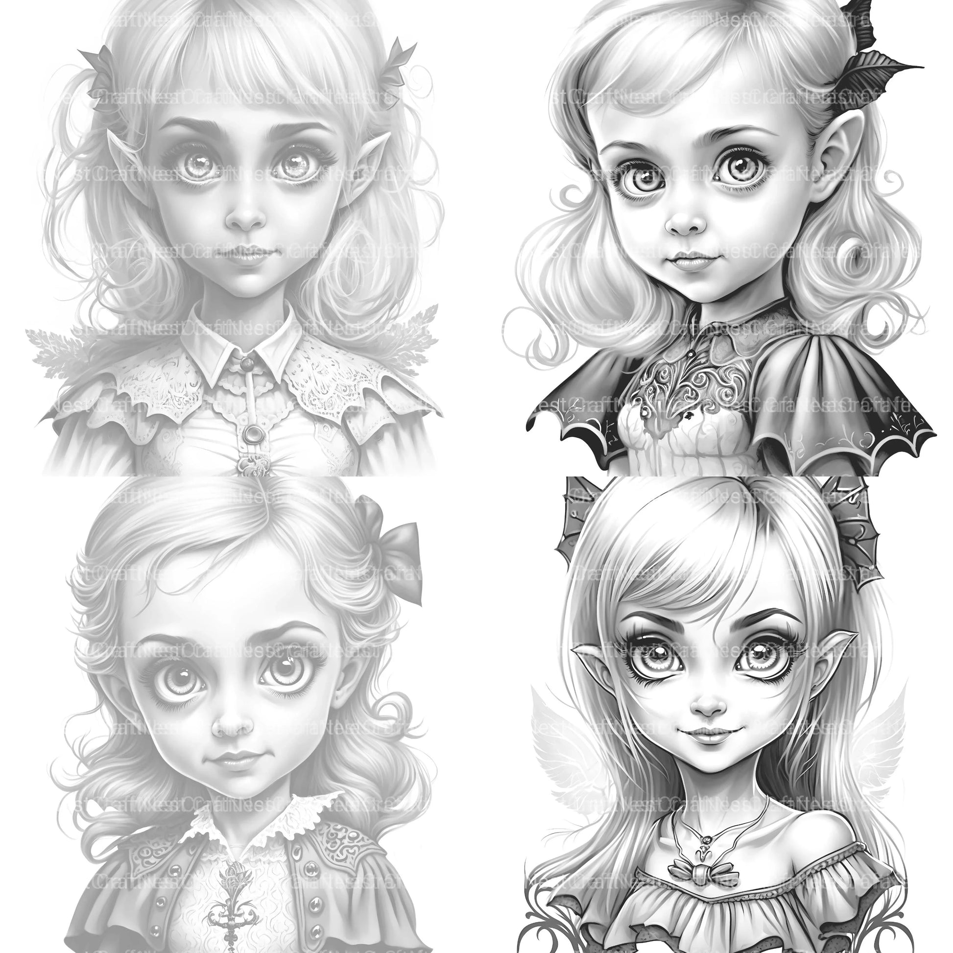 Little Witch Coloring Book - CraftNest - Digital Crafting and Art