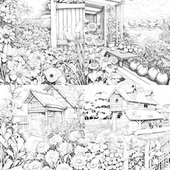Farmers Garden Coloring Book 2 - CraftNest - Digital Crafting and Art