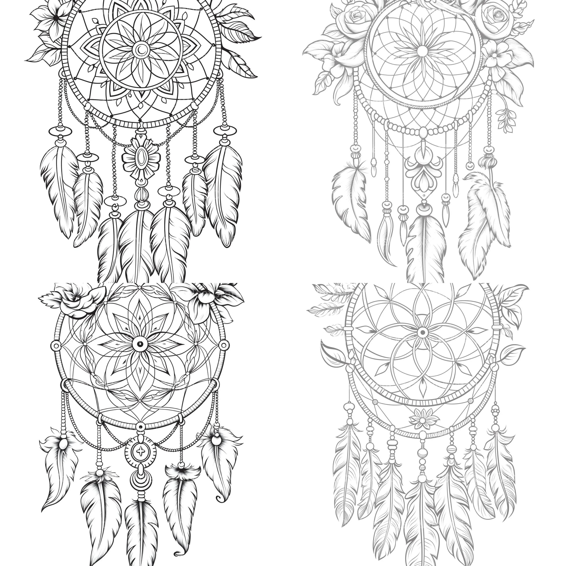 Dreamcatcher Coloring Book - CraftNest - Digital Crafting and Art