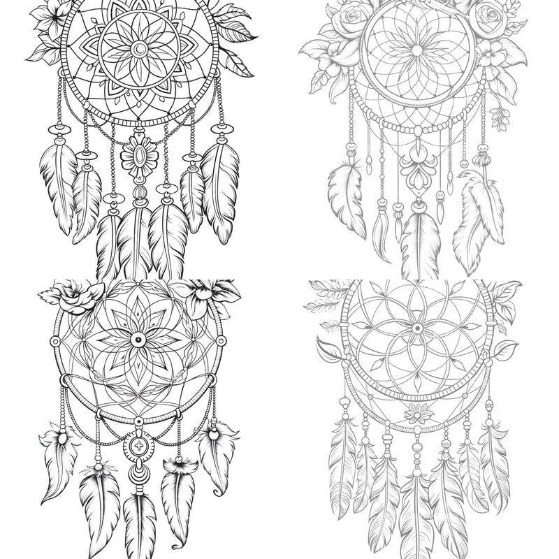 Dreamcatcher Coloring Book - CraftNest - Digital Crafting and Art