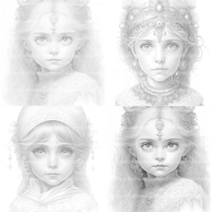 Aztec Girl Coloring Book - CraftNest - Digital Crafting and Art