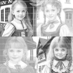 Bavarian Girl Coloring Book - CraftNest - Digital Crafting and Art