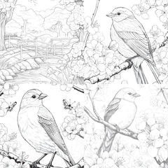 Springtime Garden Coloring Book - CraftNest - Digital Crafting and Art