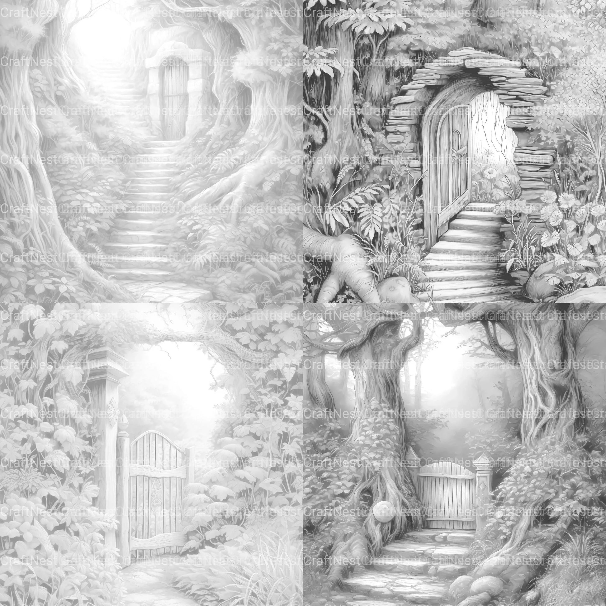 Forest Gate Coloring Book 2 - CraftNest - Digital Crafting and Art