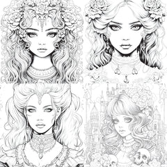 Little Princess Coloring Book - CraftNest - Digital Crafting and Art