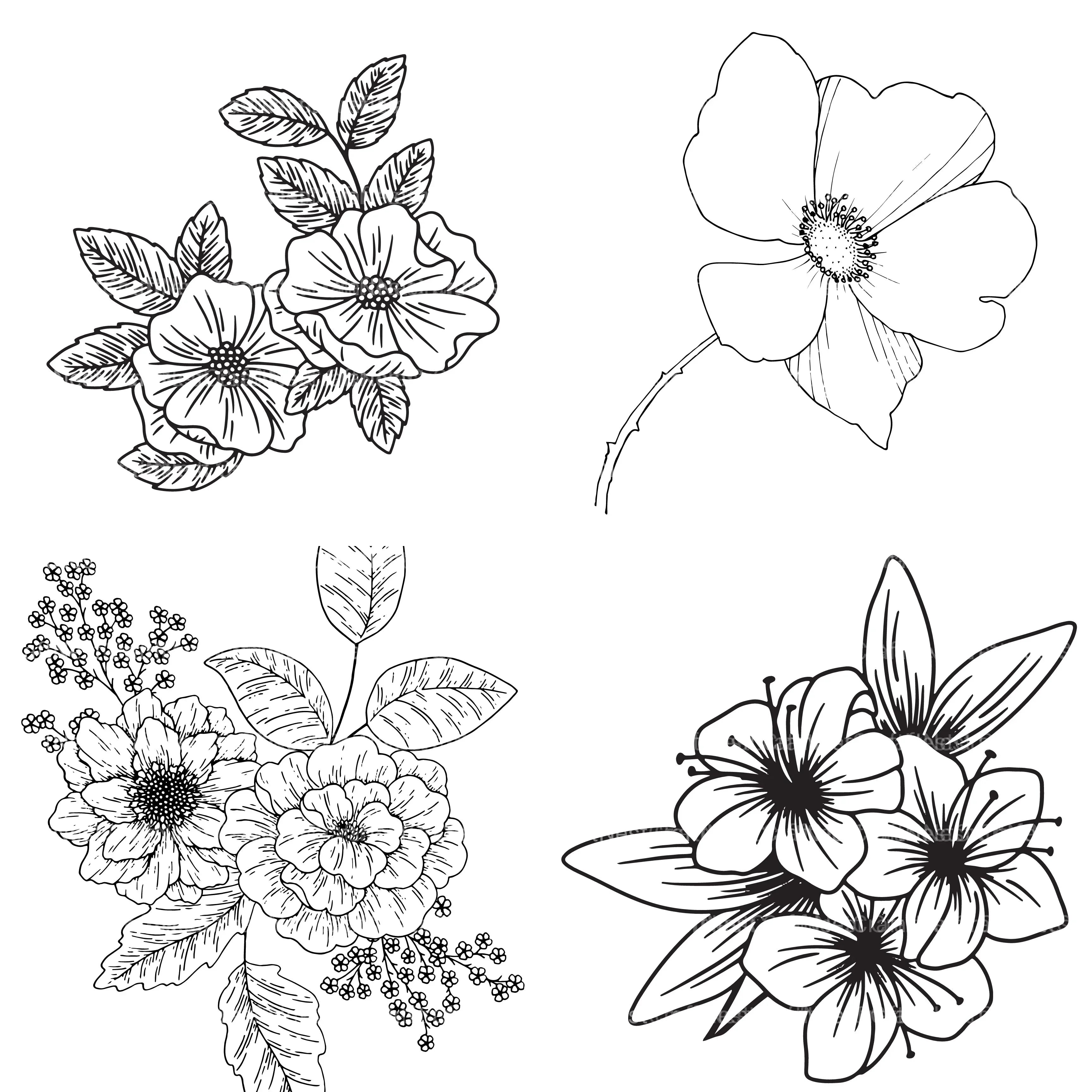 Floral Coloring Book - CraftNest - Digital Crafting and Art