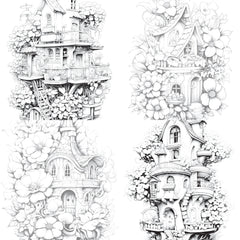Blooming House Coloring Book - CraftNest - Digital Crafting and Art