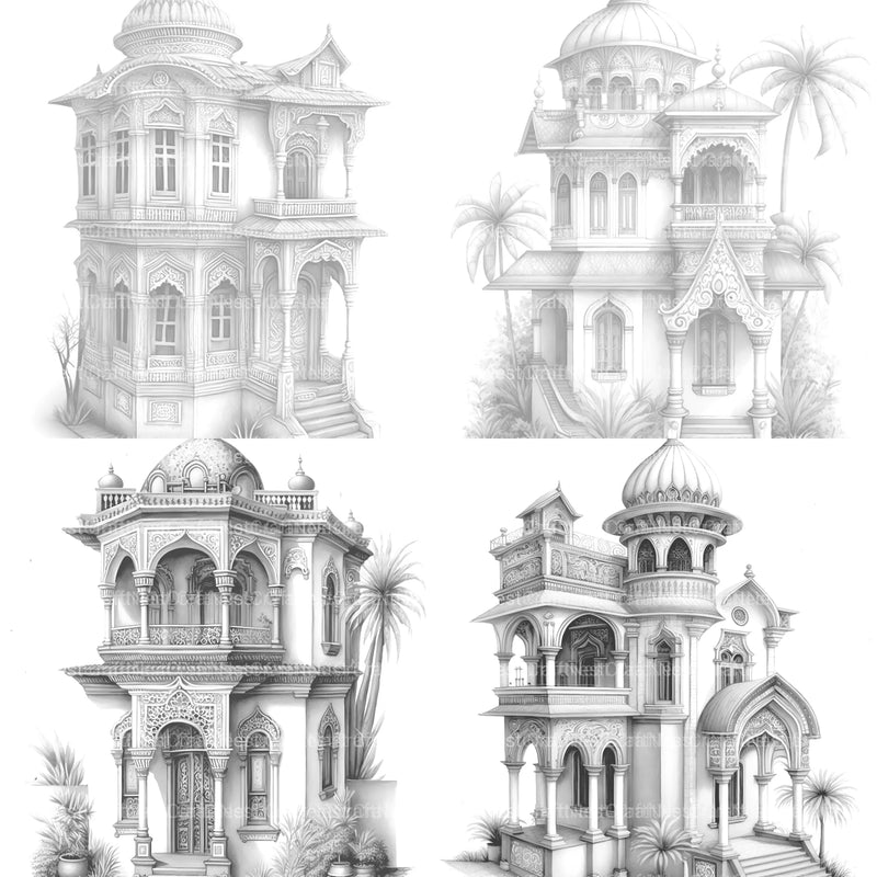 Indian Tiny House Coloring Book - CraftNest - Digital Crafting and Art