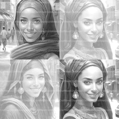 Egyptian Woman Coloring Book - CraftNest - Digital Crafting and Art