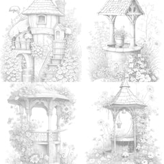 Wishing Well Coloring Book - CraftNest - Digital Crafting and Art