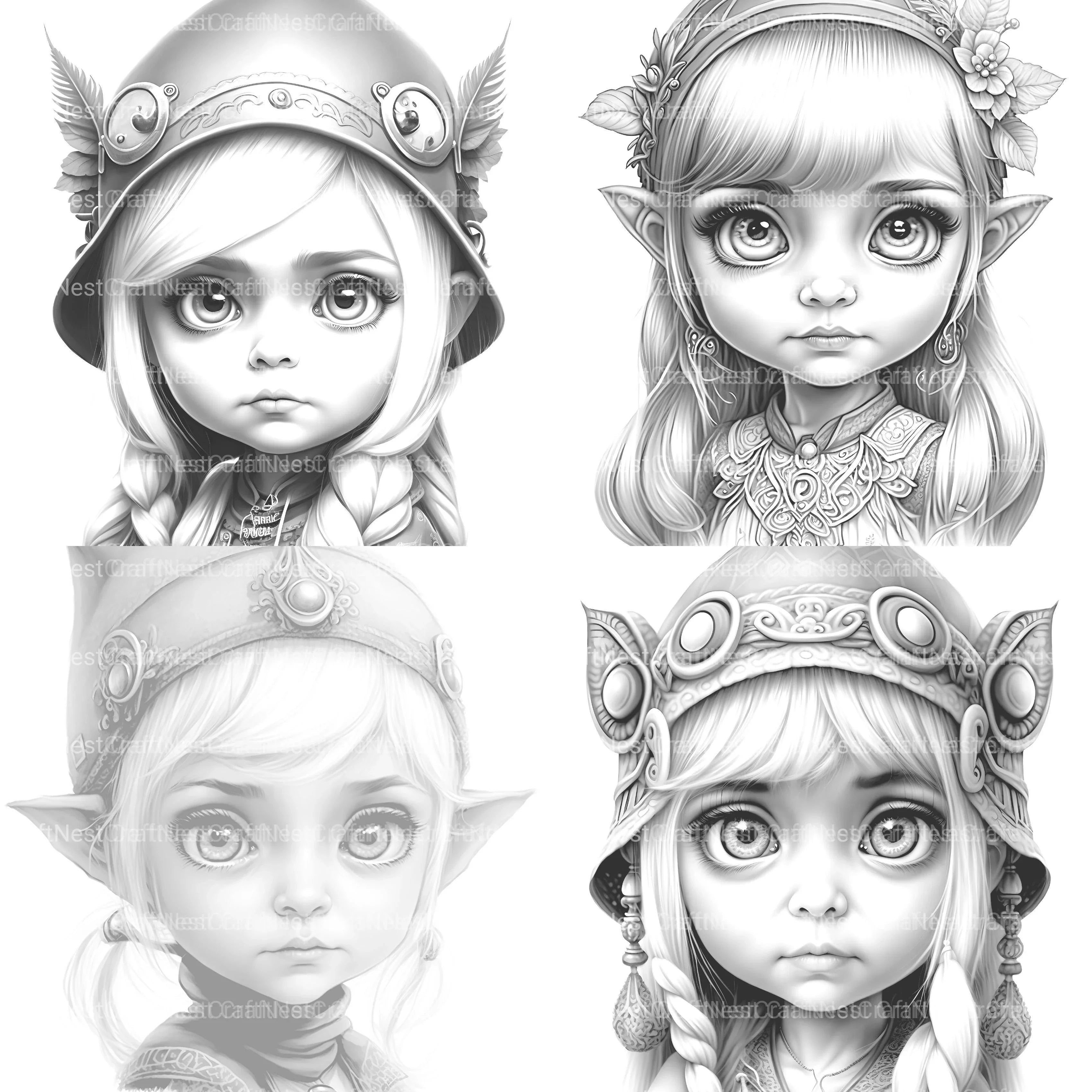 Gothic Girl Coloring Book - CraftNest - Digital Crafting and Art