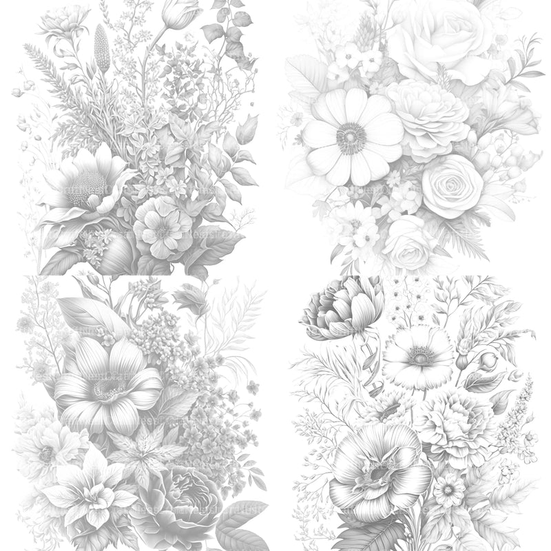 Flower Coloring Book - CraftNest - Digital Crafting and Art