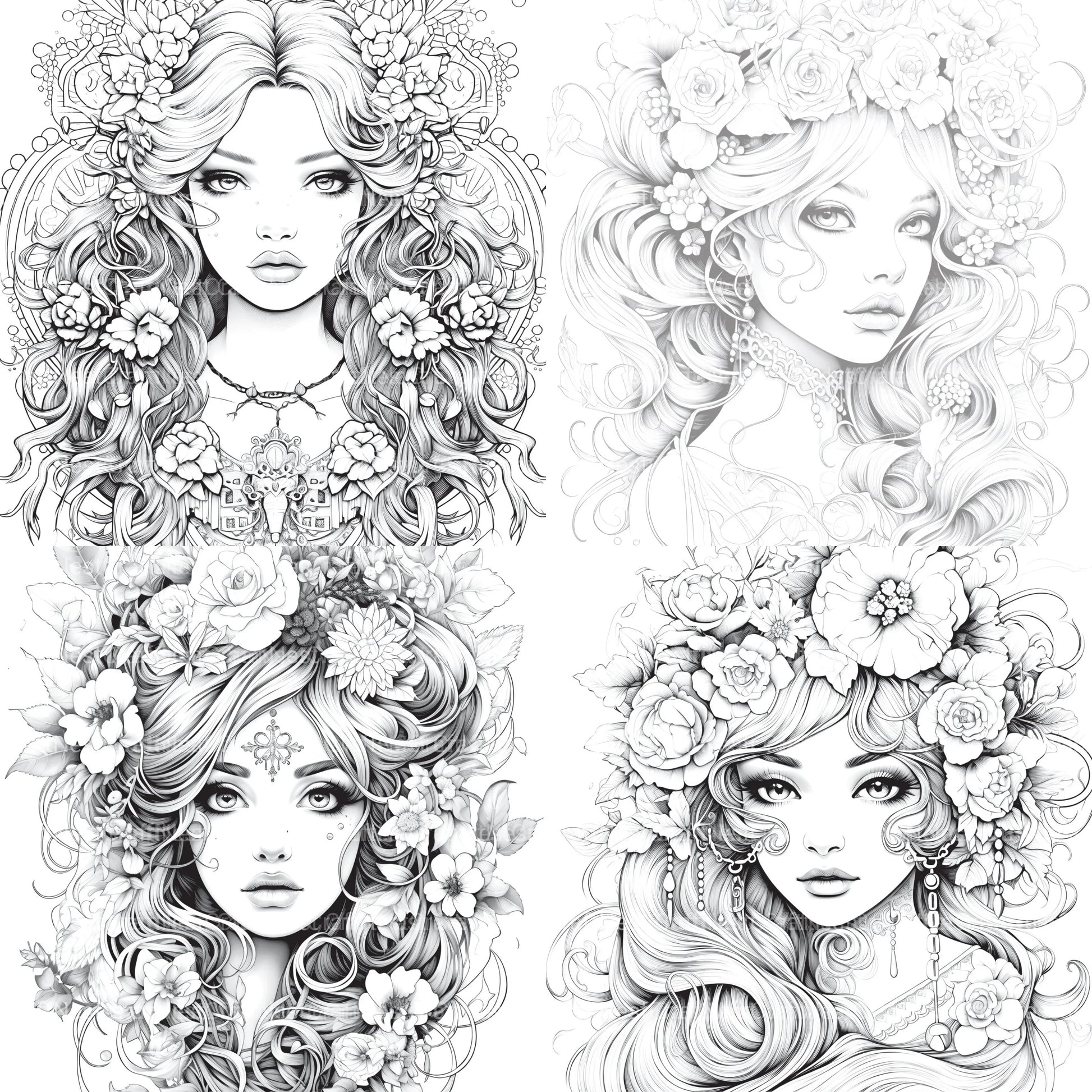 Little Princess Coloring Book - CraftNest - Digital Crafting and Art