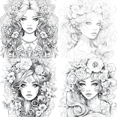 Little Princess Coloring Book - CraftNest - Digital Crafting and Art