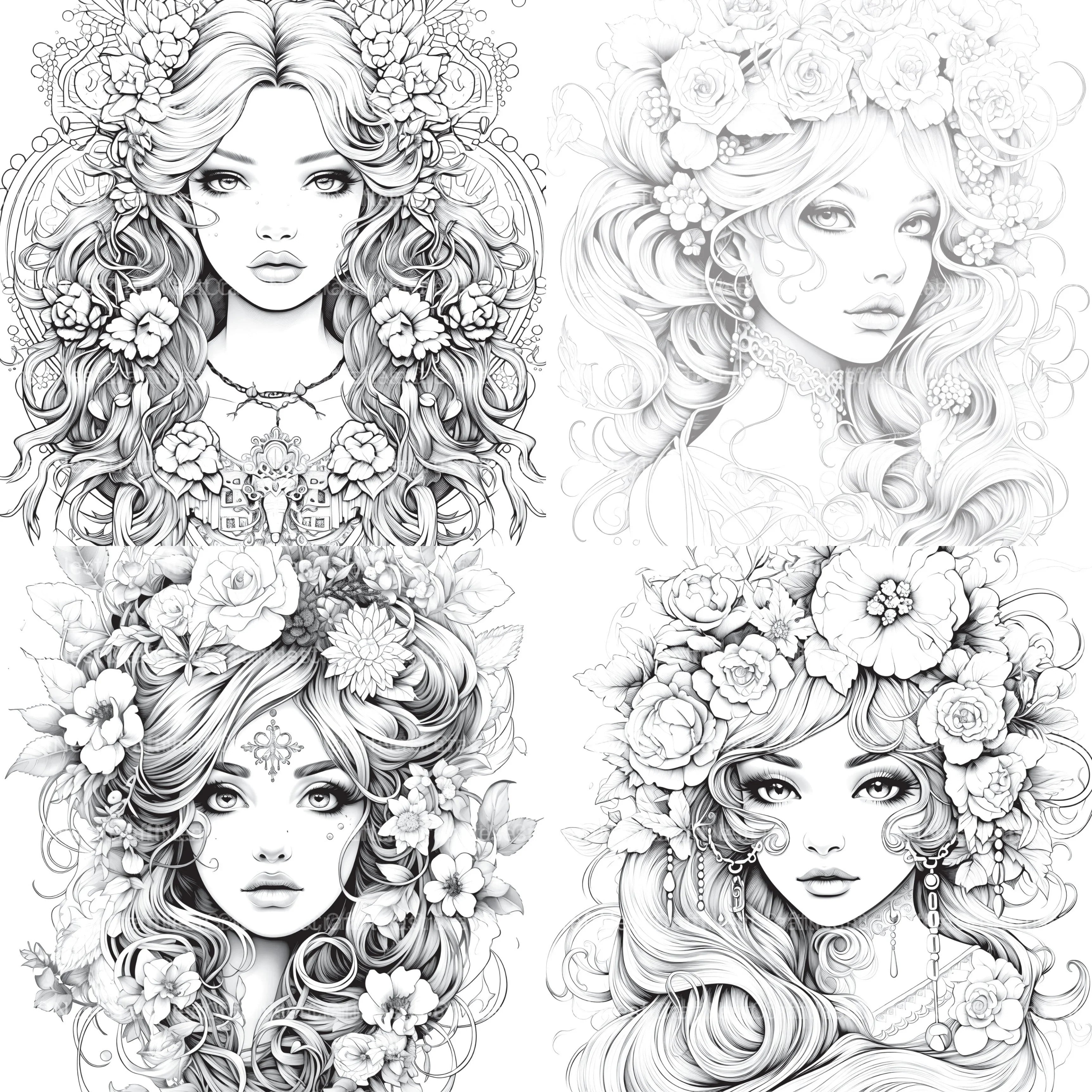 Little Princess Coloring Book - CraftNest - Digital Crafting and Art