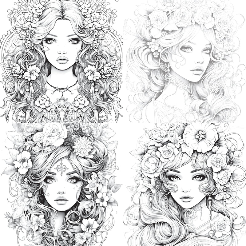 Little Princess Coloring Book - CraftNest - Digital Crafting and Art