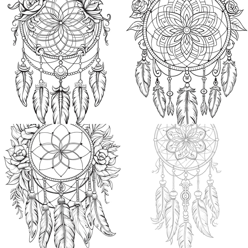 Dreamcatcher Coloring Book - CraftNest - Digital Crafting and Art
