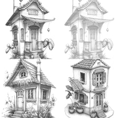 Chile Tiny House Coloring Book - CraftNest - Digital Crafting and Art
