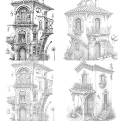 Mexican Tiny House Coloring Book - CraftNest - Digital Crafting and Art