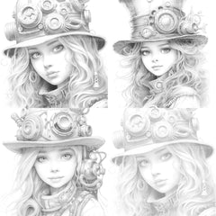 Victorian Girl Coloring Book - CraftNest - Digital Crafting and Art