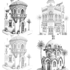 Dubai Tiny House Coloring Book - CraftNest - Digital Crafting and Art