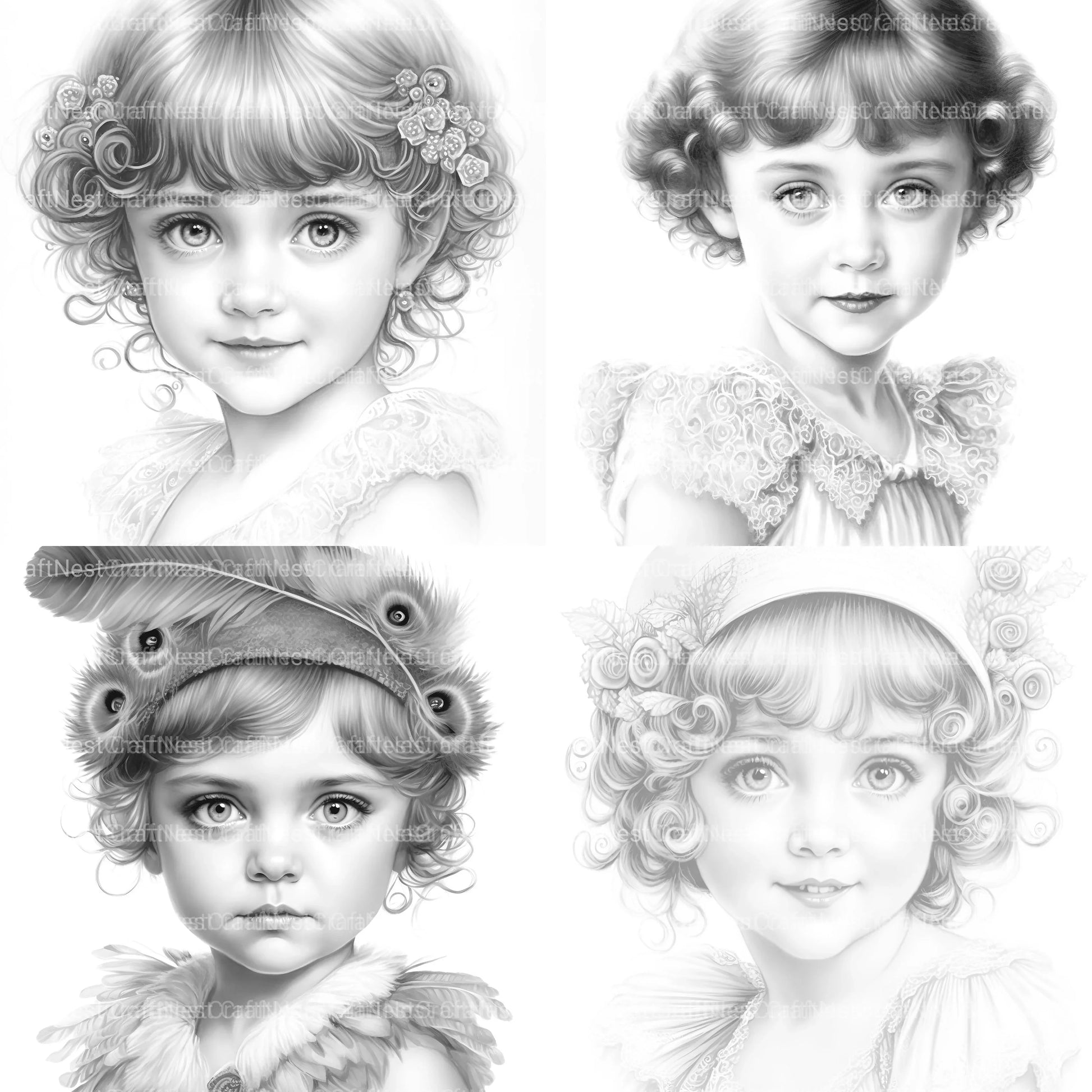 Cyborg Girl Coloring Book - CraftNest - Digital Crafting and Art