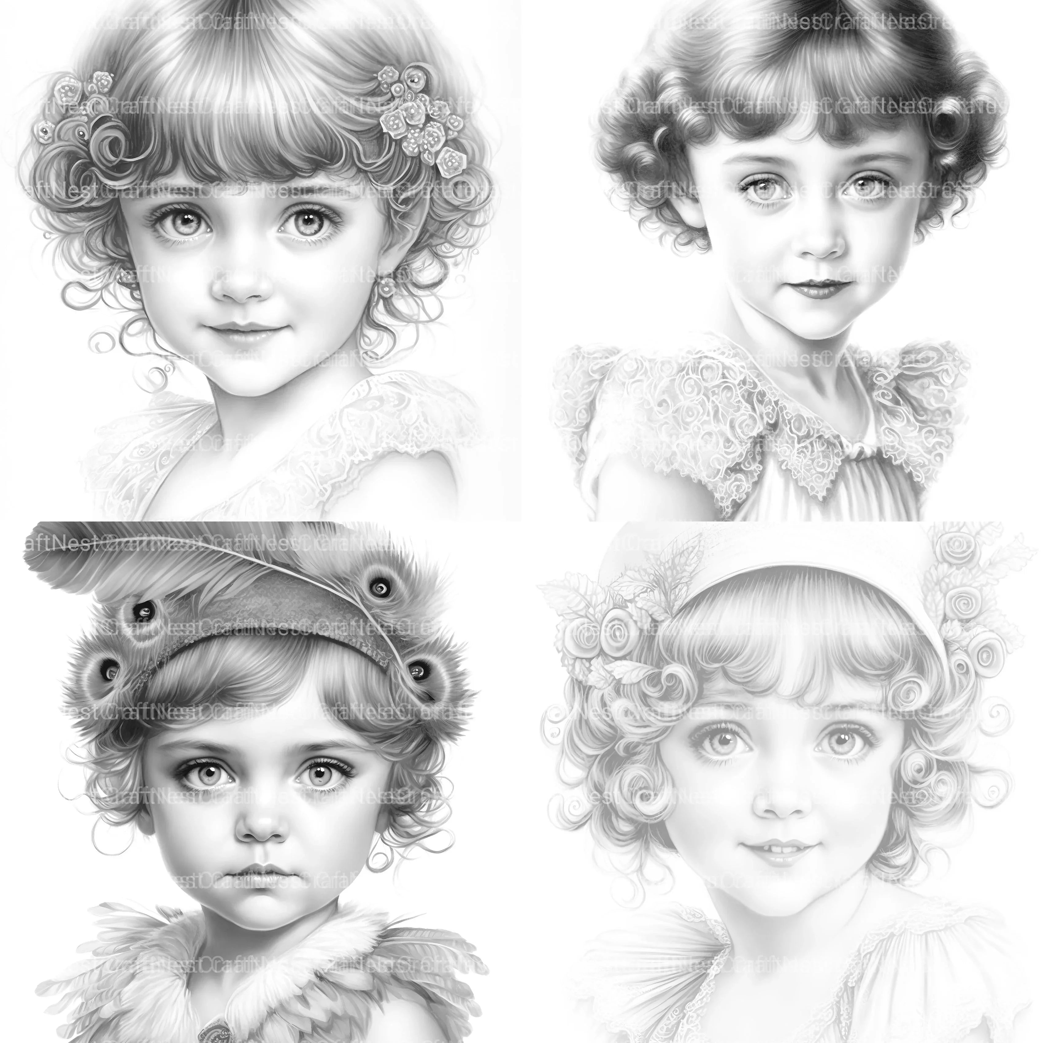 Cyborg Girl Coloring Book - CraftNest - Digital Crafting and Art