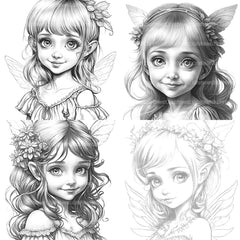 Flower Princess Coloring Book - CraftNest - Digital Crafting and Art