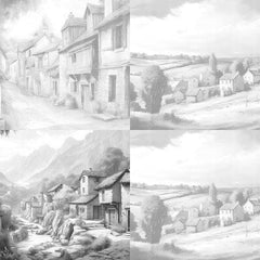 French Village Coloring Book - CraftNest - Digital Crafting and Art