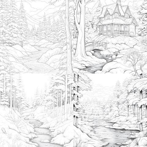 Winterland Coloring Book - CraftNest - Digital Crafting and Art