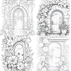 Blooming Door Coloring Book - CraftNest - Digital Crafting and Art