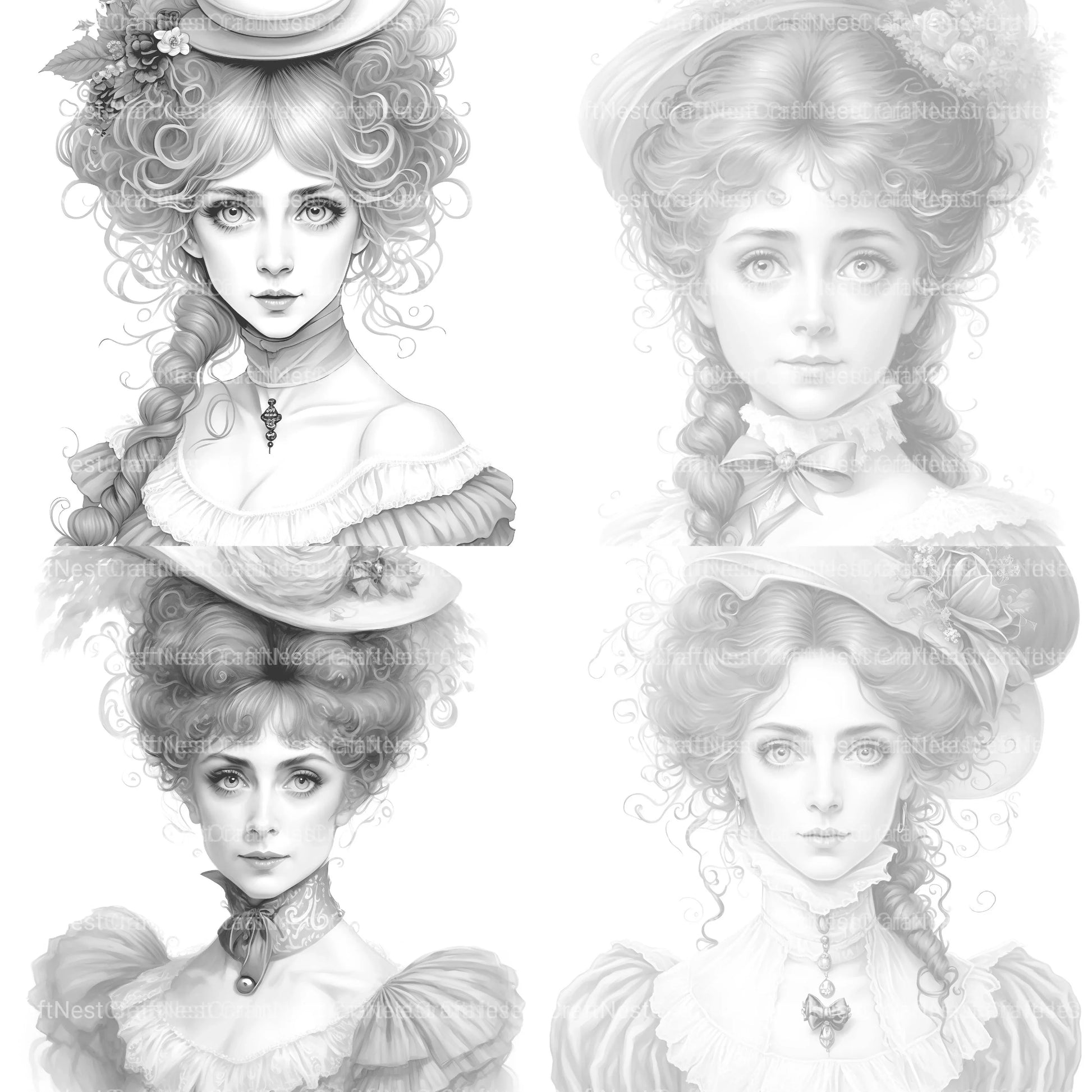 Viking Girl Coloring Book - CraftNest - Digital Crafting and Art