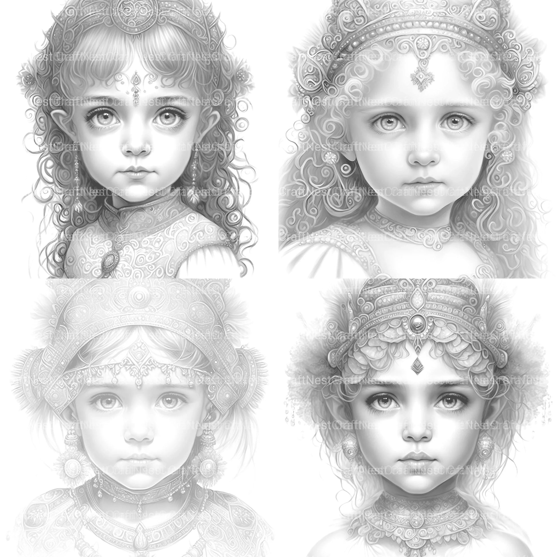 Aztec Girl Coloring Book - CraftNest - Digital Crafting and Art