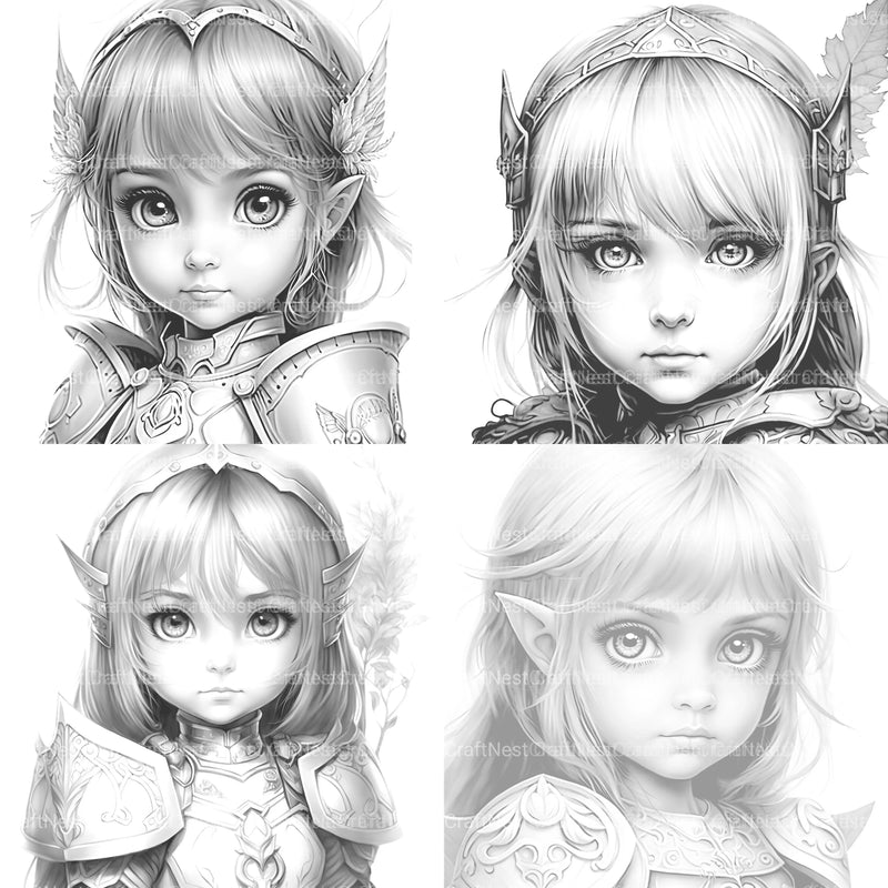 Princess Coloring Book 1 - CraftNest - Digital Crafting and Art