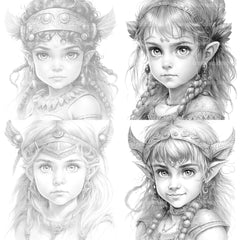 Bavarian Girl Coloring Book 2 - CraftNest - Digital Crafting and Art