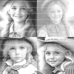 Country Girl Coloring Book - CraftNest - Digital Crafting and Art