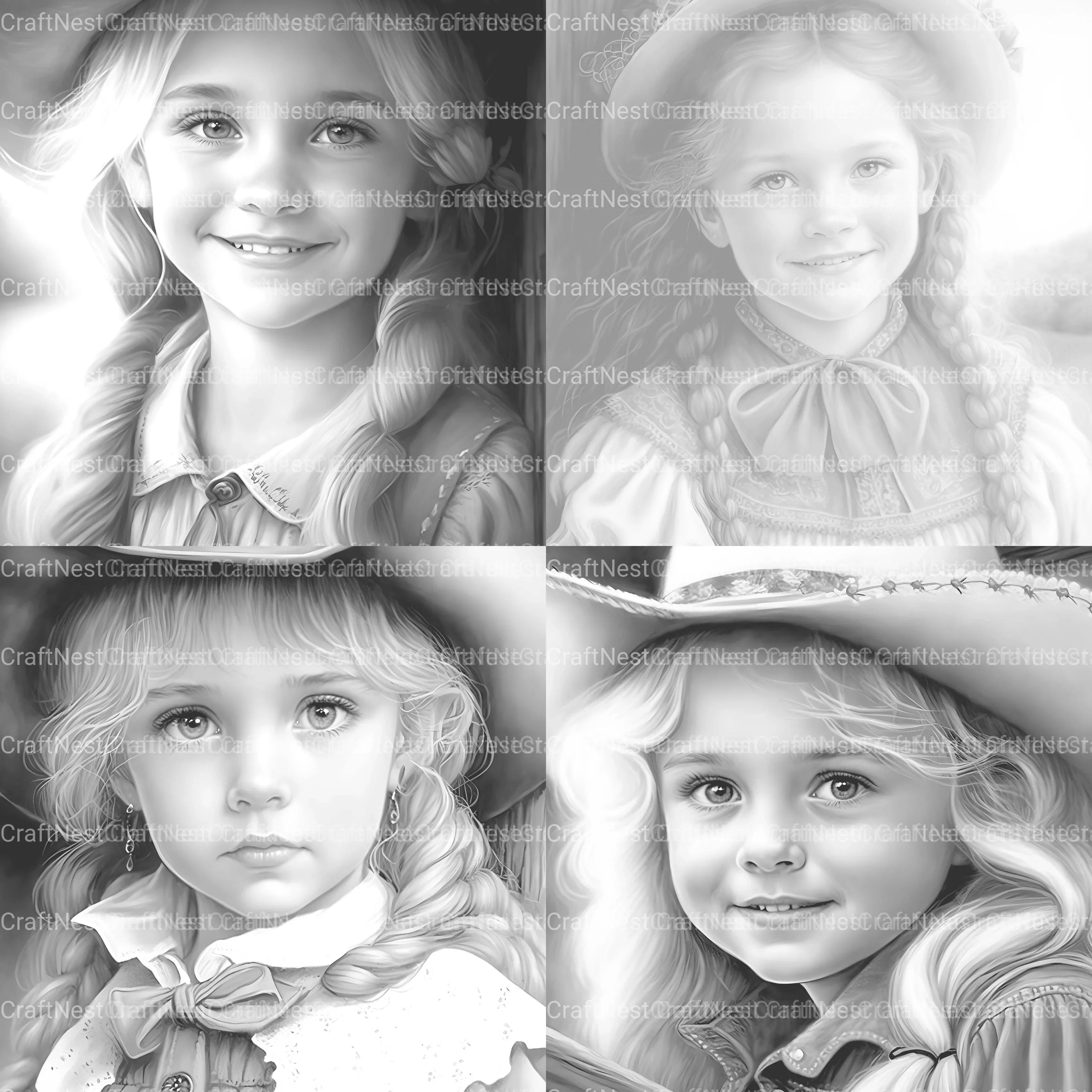 Country Girl Coloring Book - CraftNest - Digital Crafting and Art