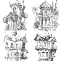 Turkish Tiny House Coloring Book - CraftNest - Digital Crafting and Art
