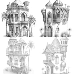 Dubai Tiny House Coloring Book - CraftNest - Digital Crafting and Art