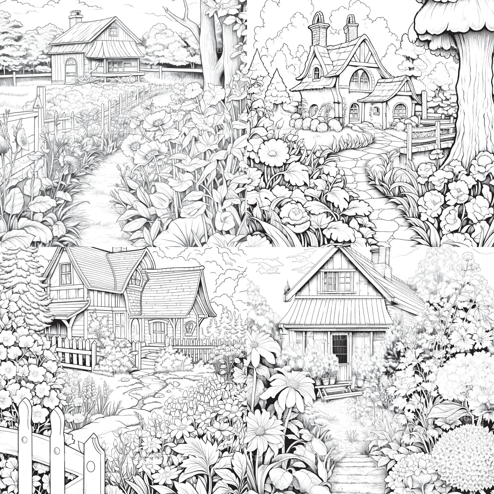 Farmers Garden Coloring Book 2 - CraftNest - Digital Crafting and Art