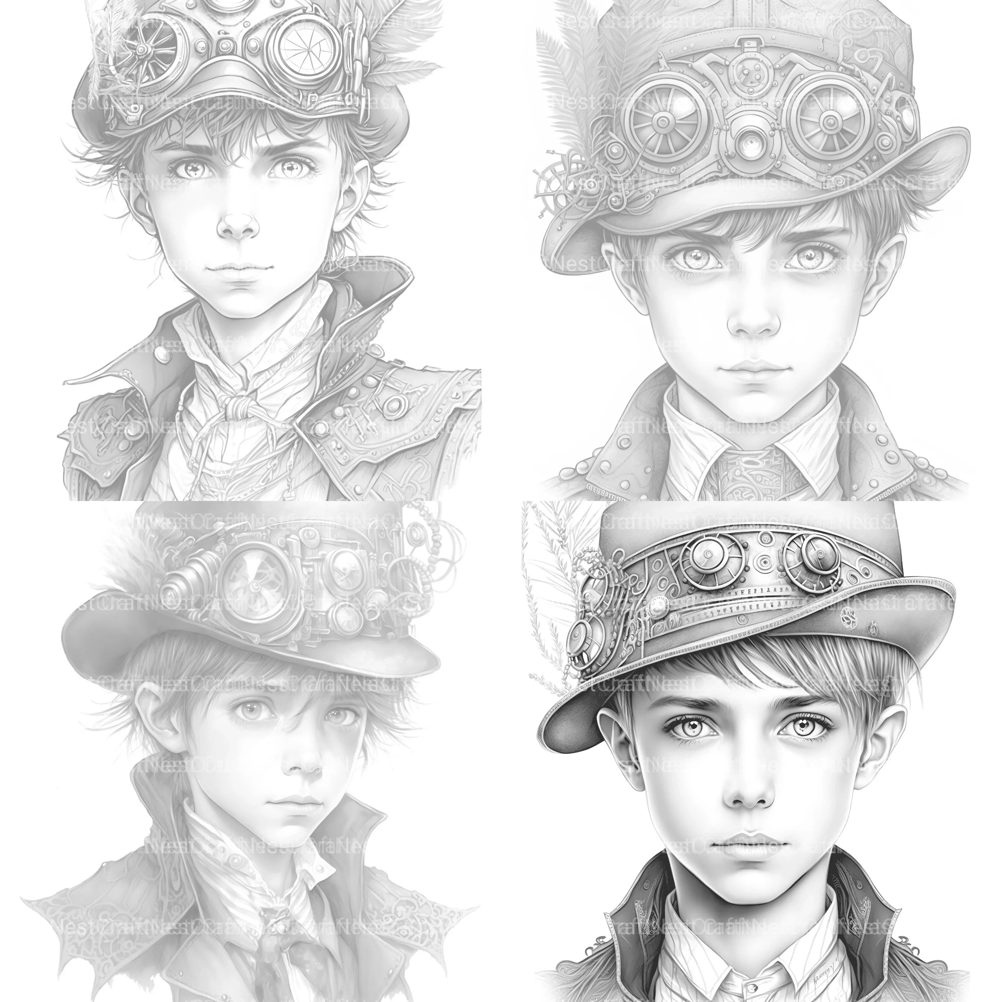 Young Woman Coloring Book - CraftNest - Digital Crafting and Art